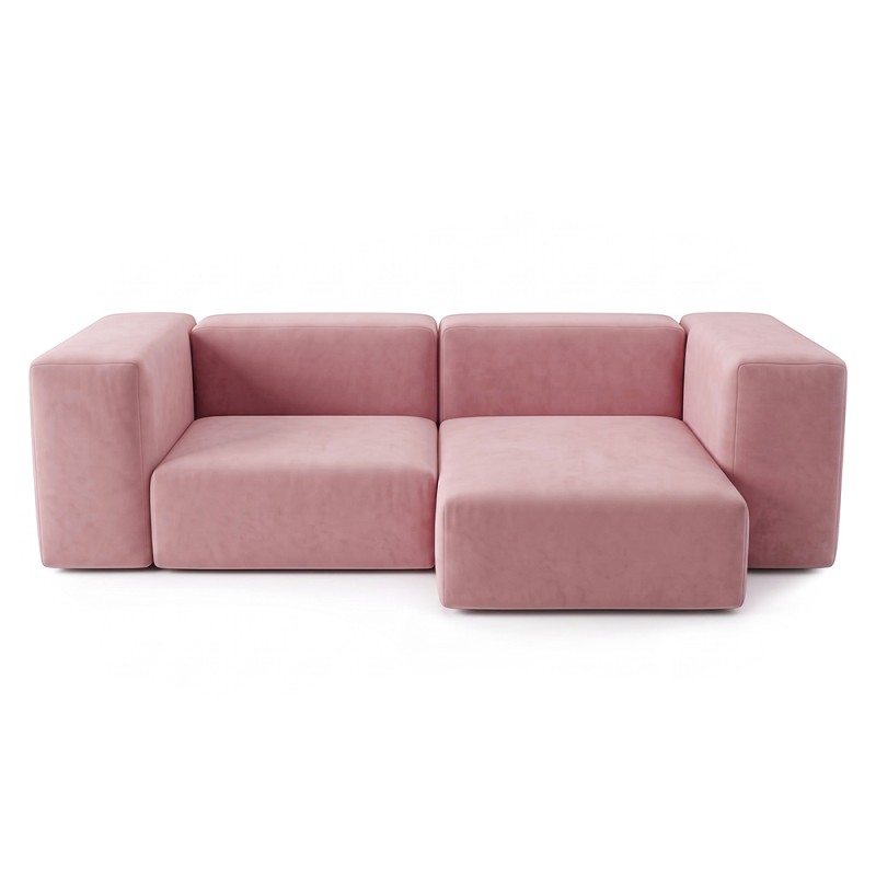 Sofa Noma Duo Velour Rose Ice