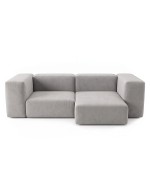 Sofa Noma Duo Velour Silver Poplar