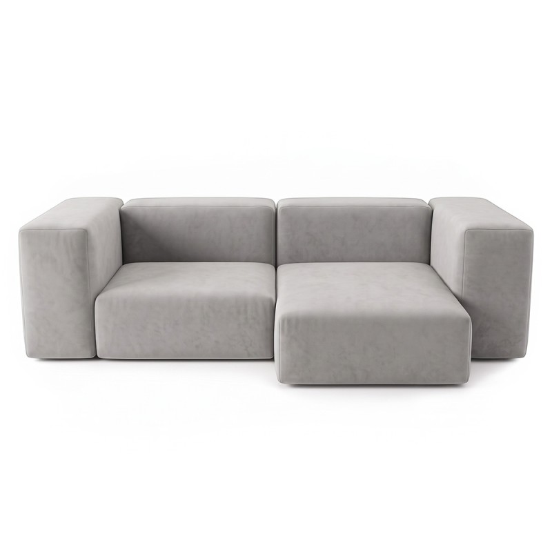 Sofa Noma Duo Velour Silver Poplar