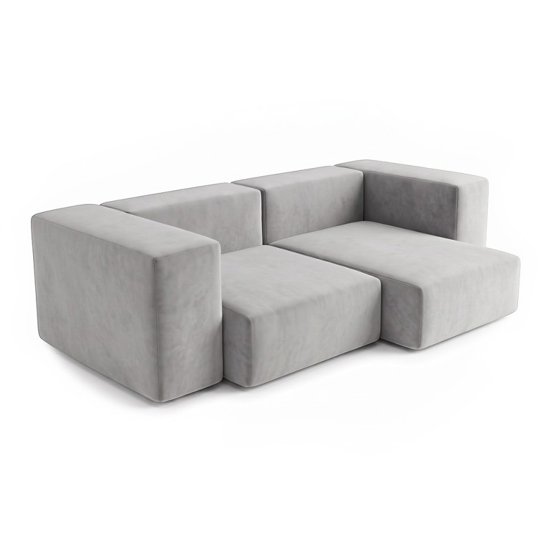 Sofa Noma Duo Velour Silver Poplar