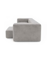 Sofa Noma Duo Velour Silver Poplar