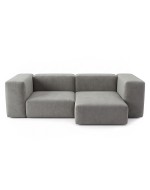 Sofa Noma Duo Velour Walnut