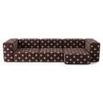 Sofa Noma Trio 300x130 Dot Choco