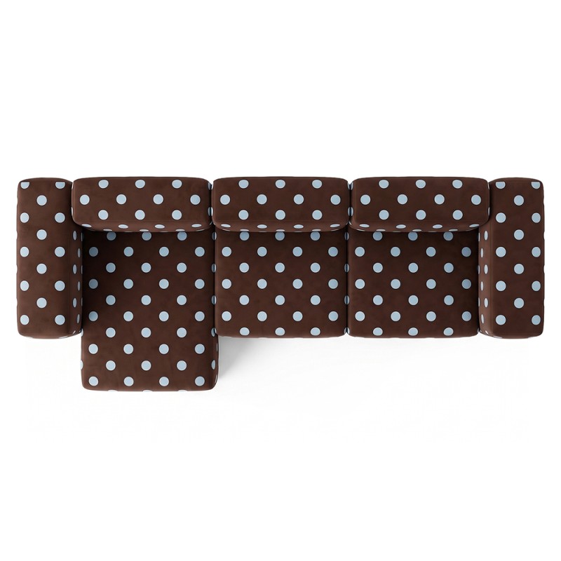 Sofa Noma Trio Dot Choco