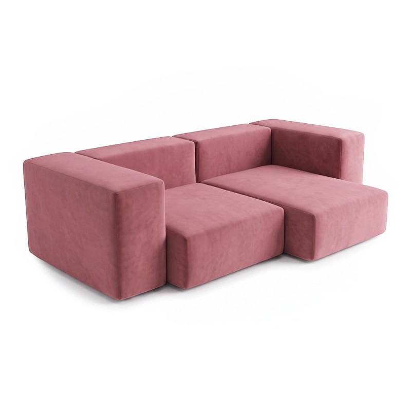 Sofa Noma Trio Velour Canyon Rose