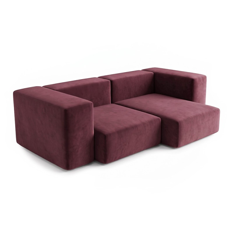 Sofa Noma Trio Velour Marsala