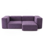Sofa Noma Trio 300x130 Velour Parade Purple