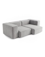Sofa Noma Trio Velour Silver Poplar