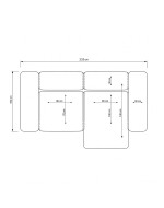 Sofa Noma 2 Section 200x130 Paul 7