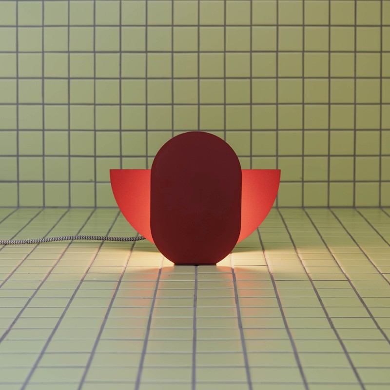Table lamp Lunula Cherry Red