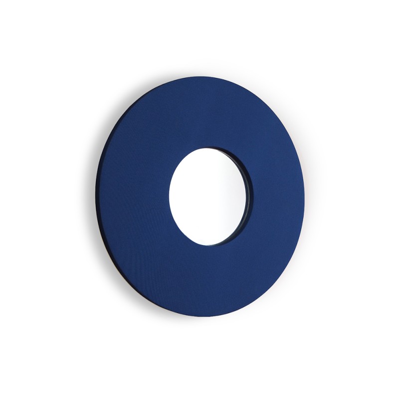 Textile mirror FORM 02 Cobalt Blue