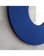 Textile mirror FORM 02 Cobalt Blue