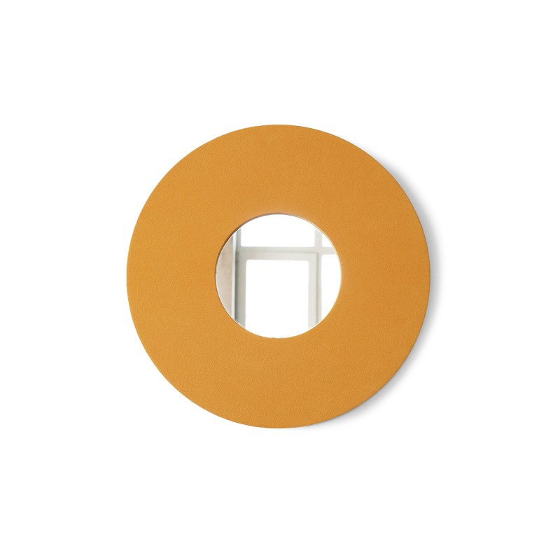 Textile mirror FORM 02 Mustard