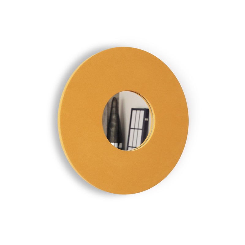 Textile mirror FORM 02 Mustard