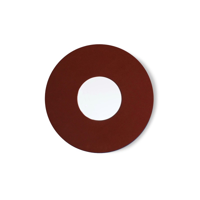 Textile mirror FORM 02 Terracotta