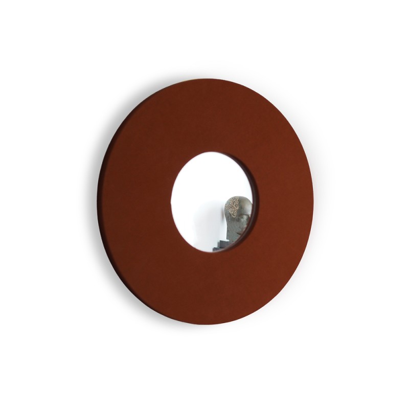 Textile mirror FORM 02 Terracotta