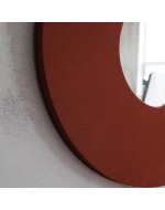 Textile mirror FORM 02 Terracotta