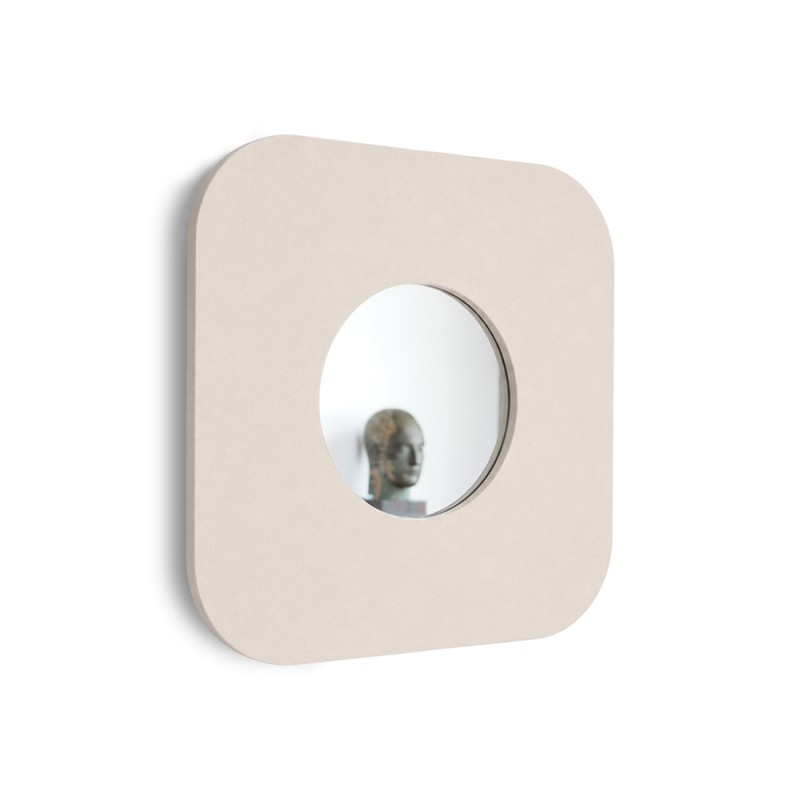 Textile mirror FORM 02 Beige