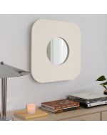 Textile mirror FORM 02 Beige