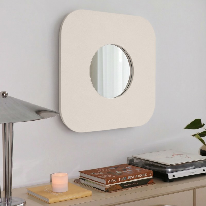 Textile mirror FORM 02 Beige