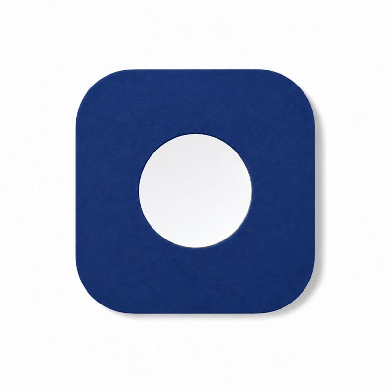 Textile mirror FORM 01 Cobalt Blue