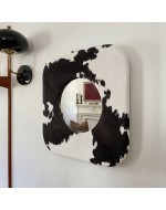 Textile mirror FORM 01 Cow
