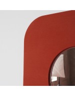 Textile mirror FORM 01 Terracotta