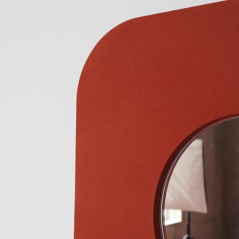 Textile mirror FORM 01 Terracotta