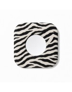 Textile mirror FORM 01 Zebra