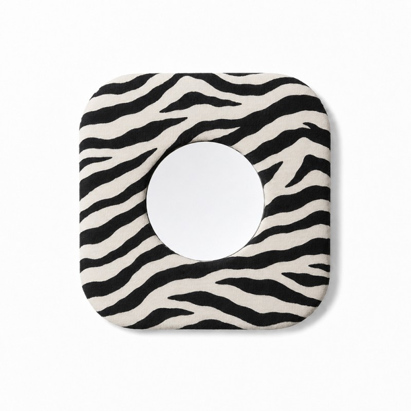 Textile mirror FORM 01 Zebra