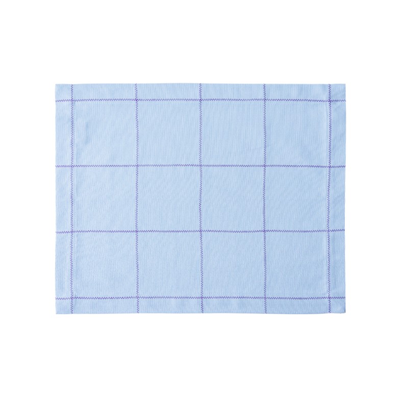 Place mat Zig Zag Meringue Blue