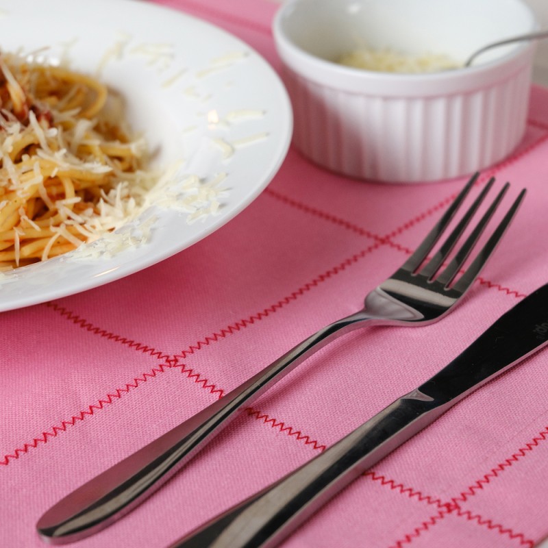 Place mat Zig Zag Meringue Pink