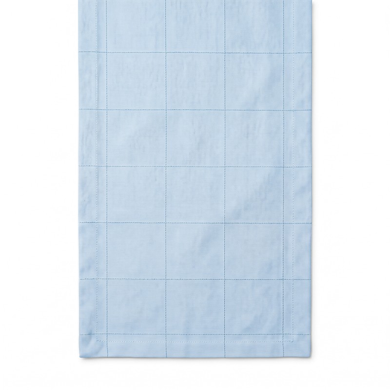 Meringue Check Runner Blue with royal blue Check
