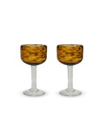 Glasses from thick glass (set of 2 pcs)