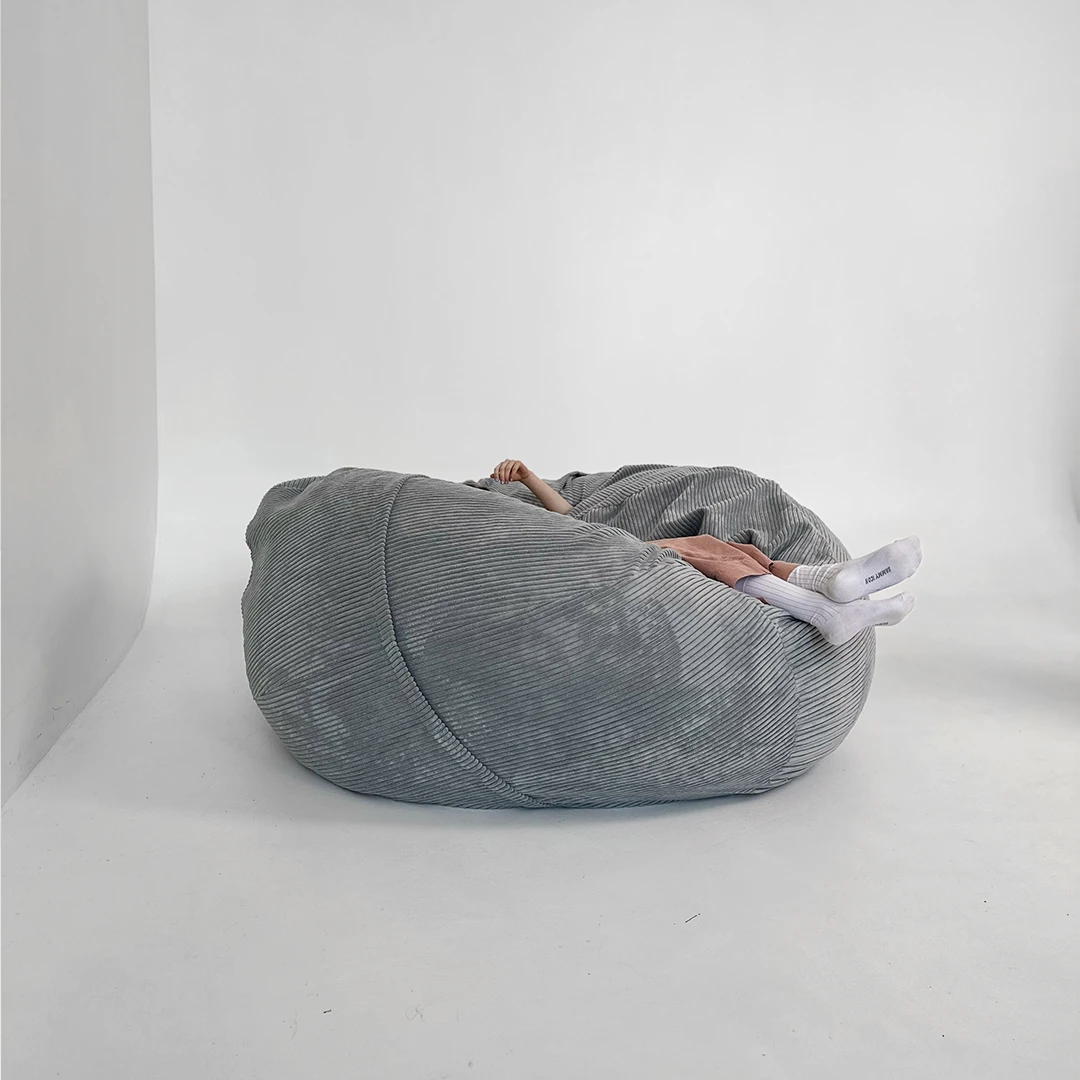 Сhair pouf for home Cloud Large Velor French Vanilly
