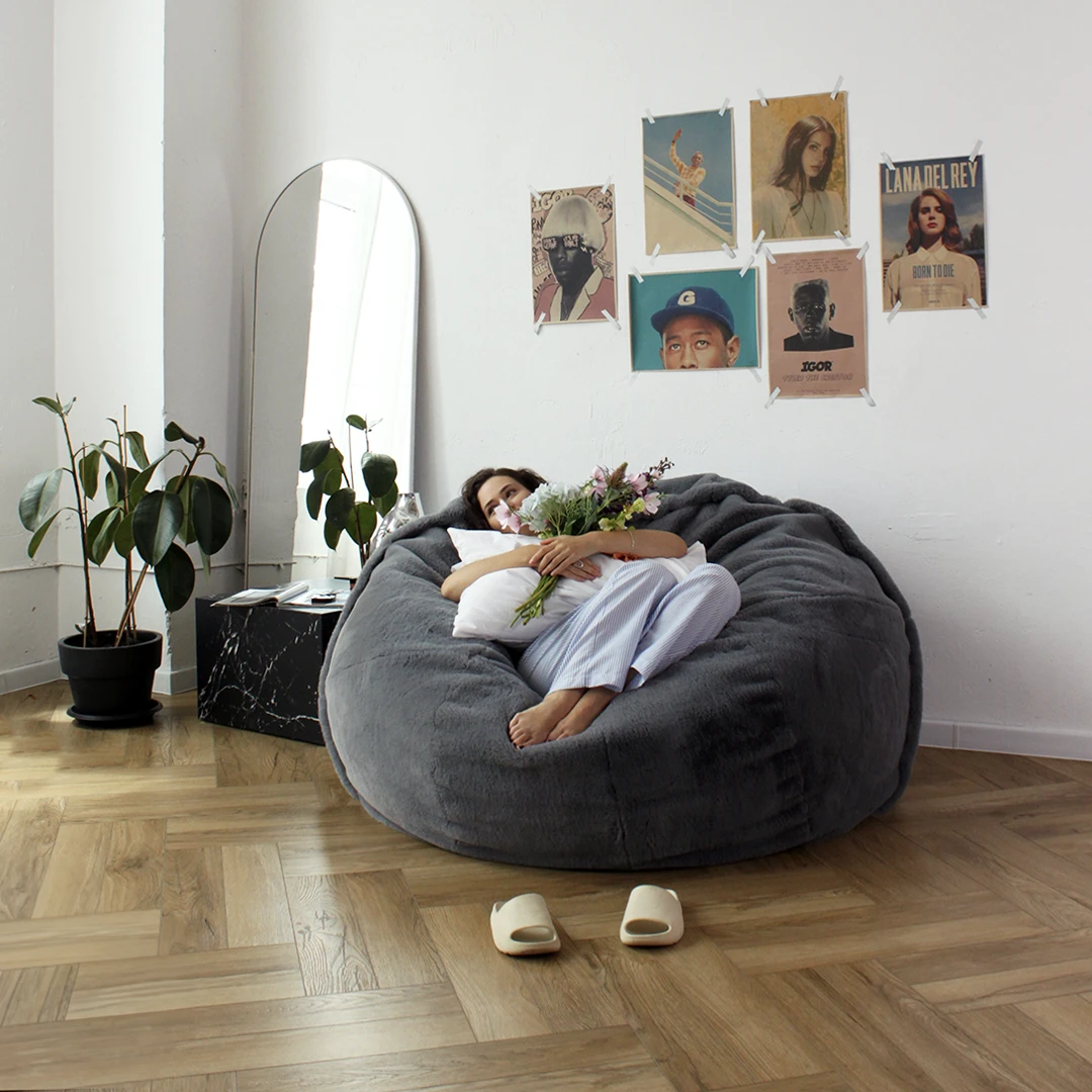Frameless armchair (soft pouf) Cloud Medium Bunny 20301
